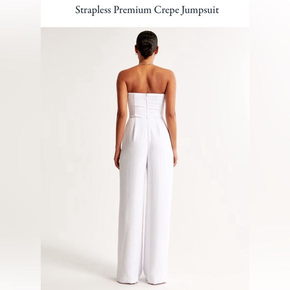 Abercrombie Strapless Crepe Jumpsuit - Picture 2 of 4